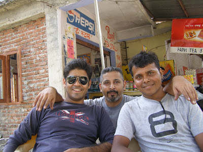 Sushil, Yours Truly and Santosh