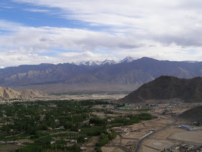 Leh as seen from Shanti Stupa