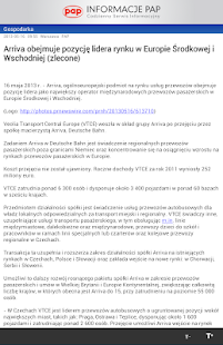 Informacje PAP Screenshots 1