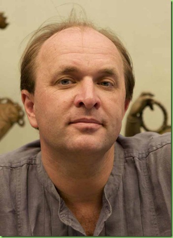 William Dalrymple at the ??? Industries which specializes in making bronze statues in the Chola style using the Lost Wax Process. Swamimalai. Tamil Nadu, India