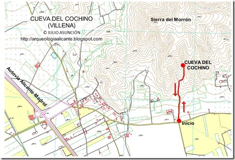 Mapa Cueva del Cochino
