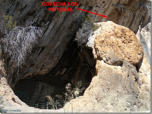 Localización pinturas de la cueva de Santa Maira - Barranco de Famorca - Alicante