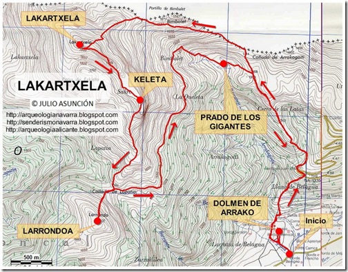 Mapa Lakartxela