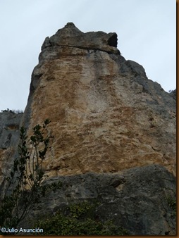 Monolito visto desde la base - ruta santuario de San Quiriaco - Echauri