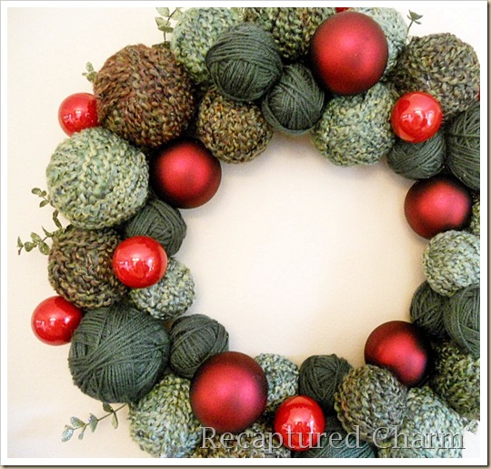 yarn christmas wreath 031b