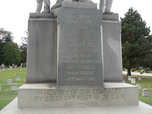 Civil War Memorial at Elmwood Park Cemetery 03