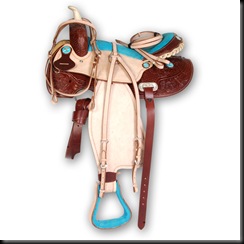 Barrel Saddle Blue