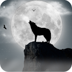 Cover Image of Tải xuống Wolf and moon Live Wallpaper 5.1 APK