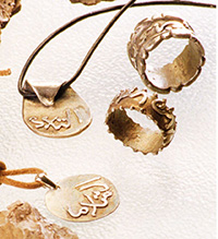 medallon gota de pasta de plata joyas de bisuteria   Inspiración árabe