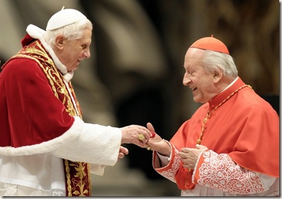 Card. Rodé con el Papa Benedicto XVI