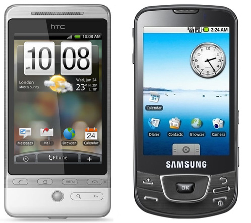 Samsung Galaxy Spica и HTC Hero