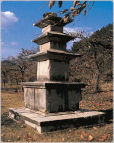 Cheongdo Three Storied Stone Pagoda of Jangyeonsa Temple