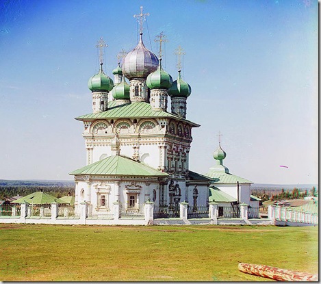 Old church of Saint Nicholas the Wonder Worker, Nyrob; 1910
Sergei Mikhailovich Prokudin-Gorskii Collection (Library of Congress).