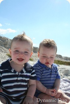 Raleigh & Augustus at the beach