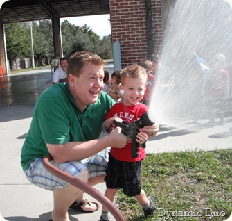 gus and daddy at hose, having too much fun (3)