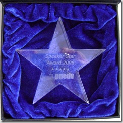 Speaker Star Award 2008