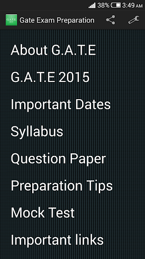 Gate Exam Preparation 2015
