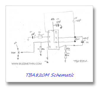 Tba820m схема включения