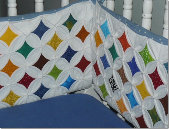 cathedral window quilt bumpers