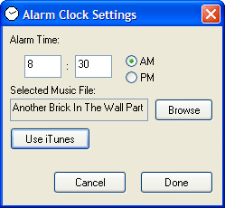 iTunes Alarm Clock