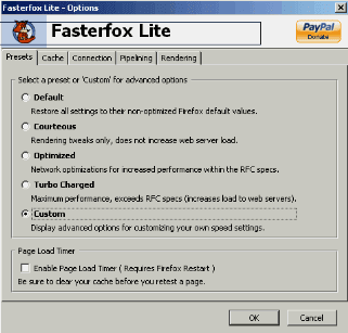 Fasterfox Lite  Firefox Tweaker