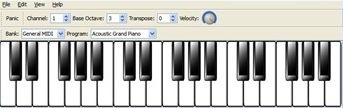Virtual Midi Piano Keyboard 
