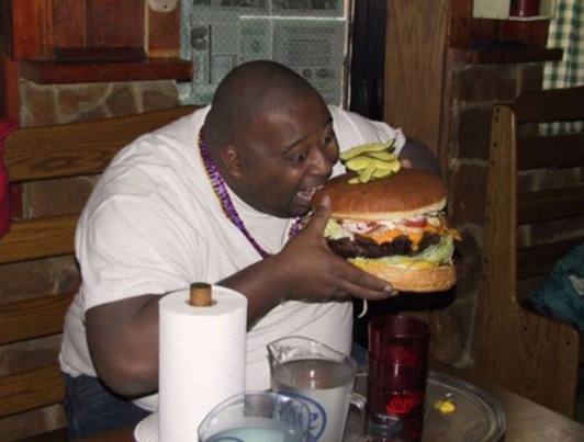 fat guy big burger
