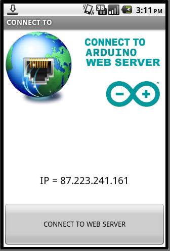 Connect arduino web server pro