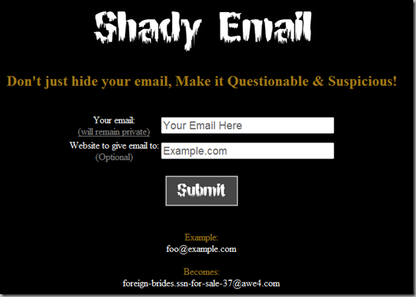 Shady Email