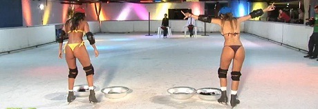 bikini-ice-skating