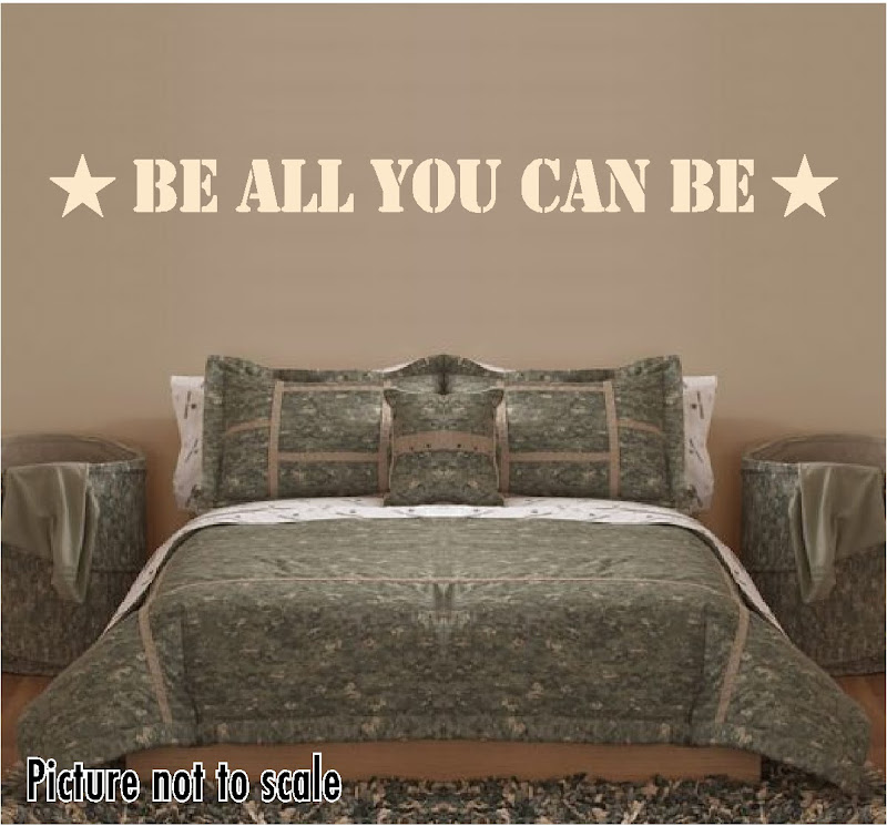 Be All You Can Vinyl Wall Art Decal Military Army Kids Room Decor - Military Wall Decor Be All You Can Vinyl Wall Art Decal Military Army Kids Room Decor - Military Wall Decor
