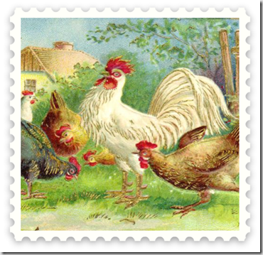 free-vintage-easter-clip-art-chickens-stamp
