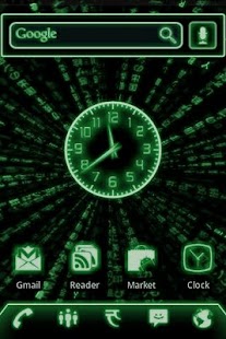 How to download Green Glow Code Clock Widget 1.1 unlimited apk for laptop
