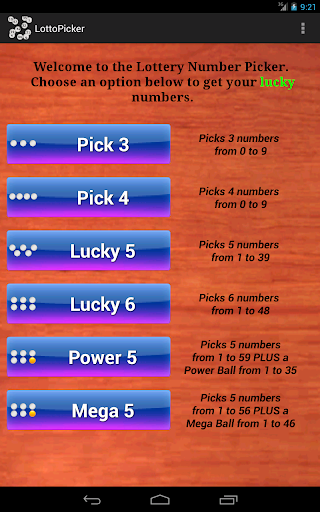 Lottery Number Picker