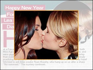 Glee beijo atrizes