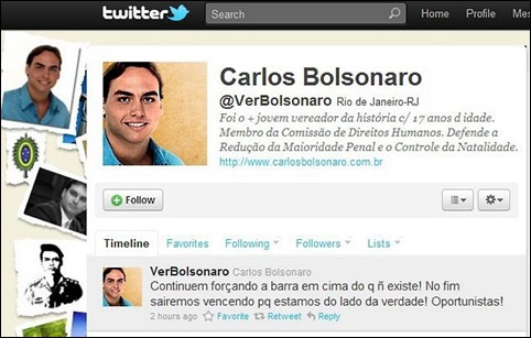 Carlos Bolsonaro Twitter