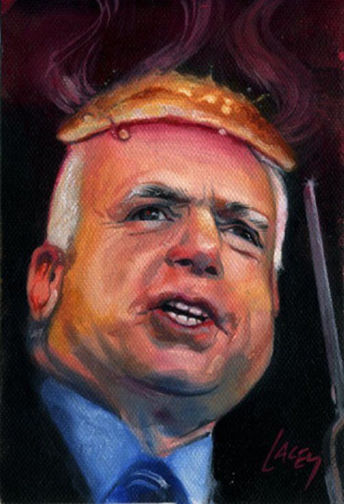 Dan Lacey Painter Of Pancakes, John McCain