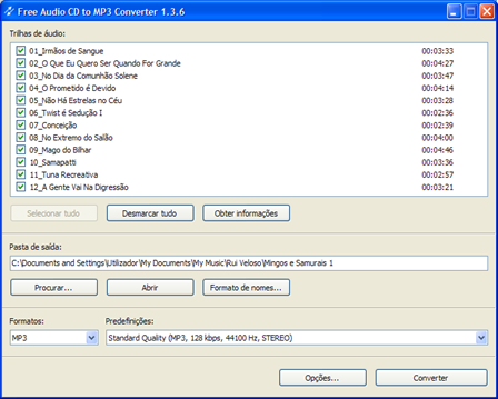 Free Audio CD to mp3 converter 2