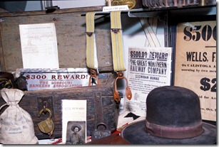 ST. JOSEPH, Mo. - Old west memorabilia on display in a case at the Patee House Museum in St. Joseph, Mo.