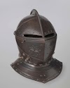 Gesloten vizierhelm van ruiterharnas
