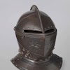Gesloten vizierhelm van ruiterharnas