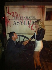 Eddie Cibrian popped the question to  LeAnn Rimes on Halloween Twitter photo