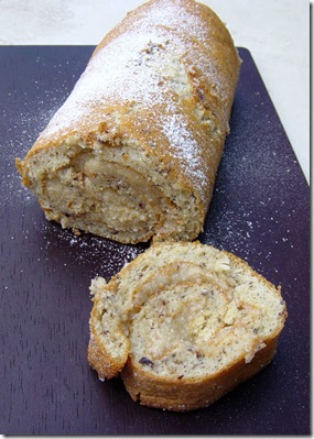 Hazelnut & White Chocolate Roulade