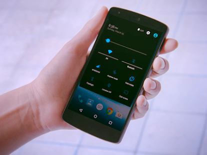 Free Black n Blue CM12 theme APK