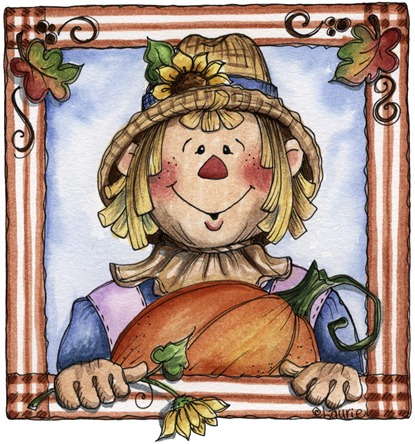 imagem de coupage clipart espantalho Autumn Scarecrow02