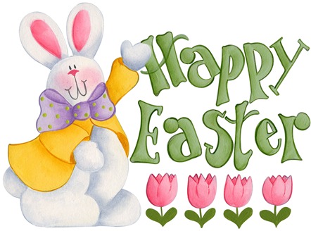 imagens decoupage clipart figura decoupage  Happy Easter Bunny