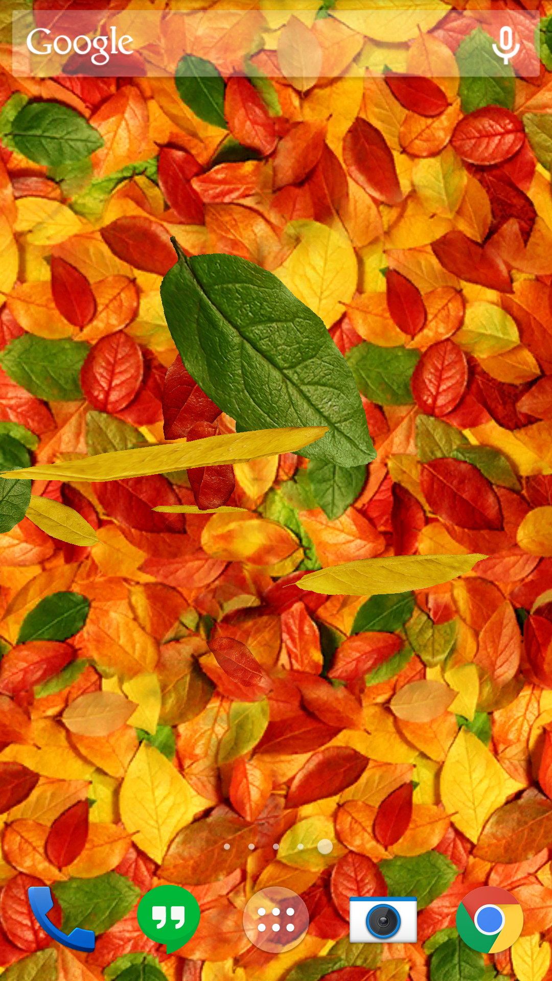 Android application Autumn leaves 3D LWP screenshort