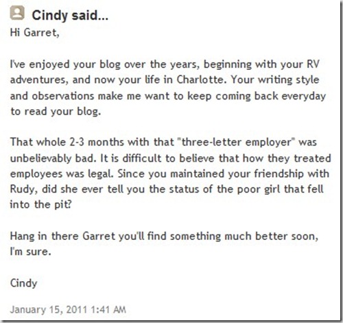Cindy's Comment