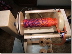 spinning and aunt del's quilt 019