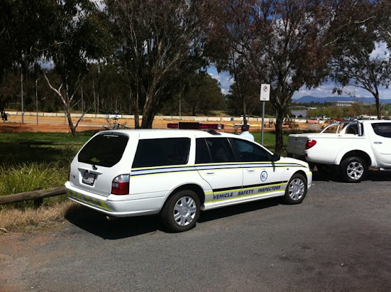 Vehicle safety inspector car